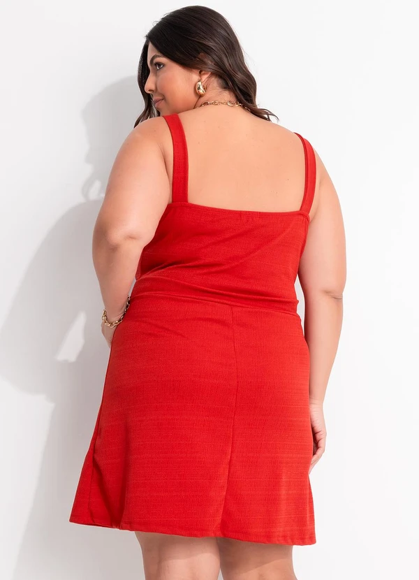 Marguerite - Vestido Ferrugem em Malha Jacquard 2