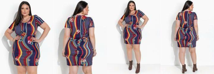 Vestido Floral Abstrato