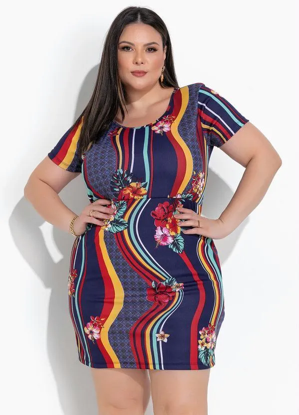 Marguerite - Vestido Floral Abstrato