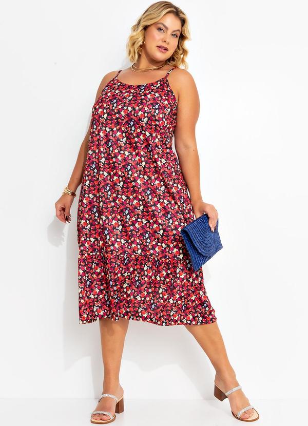 Marguerite - Vestido Floral Colorido em Jersey Acetinado 3