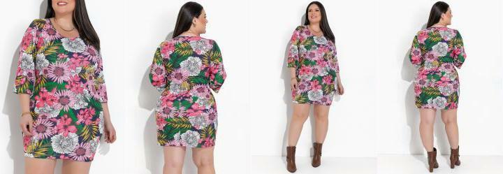 Vestido Floral Energizado Pink