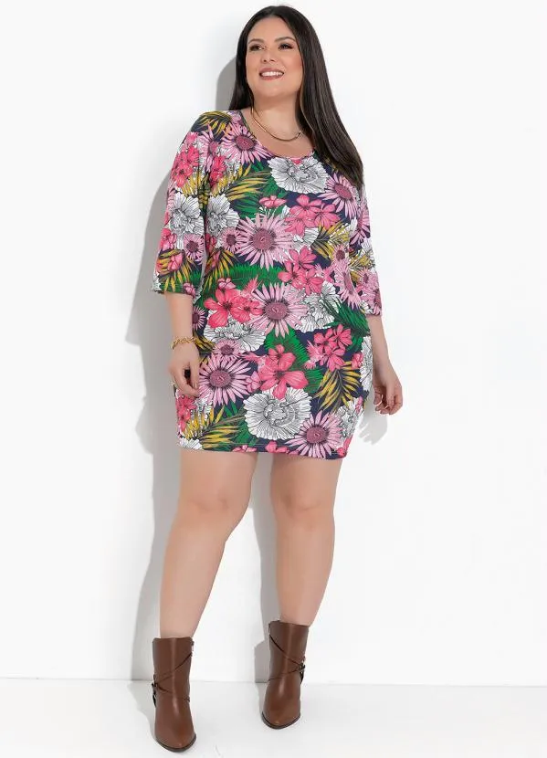 Marguerite - Vestido Floral Energizado Pink 3