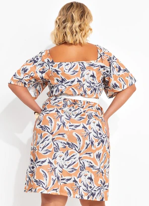 Marguerite - Vestido Floral Orgânico em Jersey Acetinado - MARGUERITE