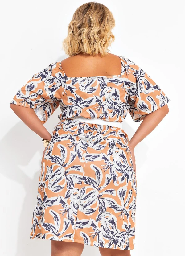 Marguerite - Vestido Floral Orgânico em Jersey Acetinado 2