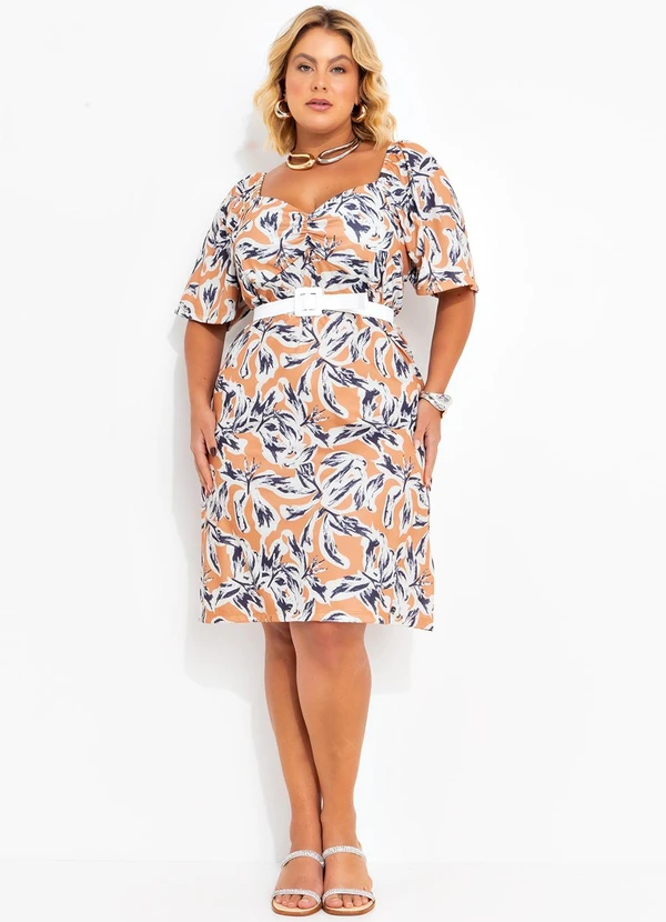 Marguerite - Vestido Floral Orgânico em Jersey Acetinado 3