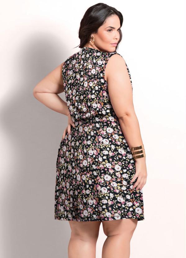 Marguerite - Vestido Floral Plus Size Transpassado 3