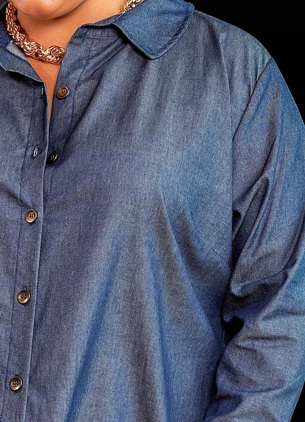 Marguerite - Vestido Jeans Azul Escuro em Liocel 5