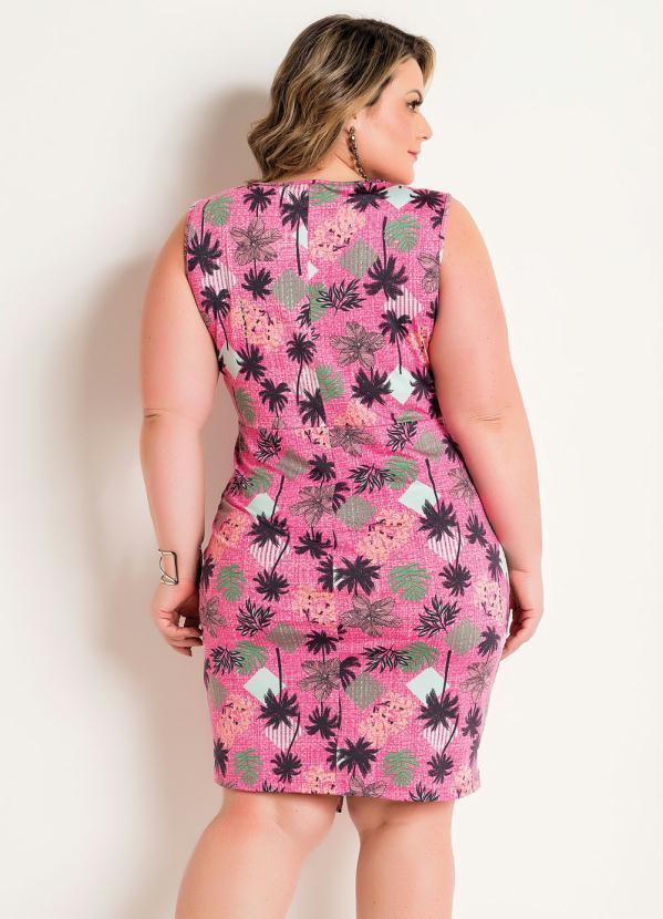 Marguerite - Vestido Justo Coqueiros Plus Size 2