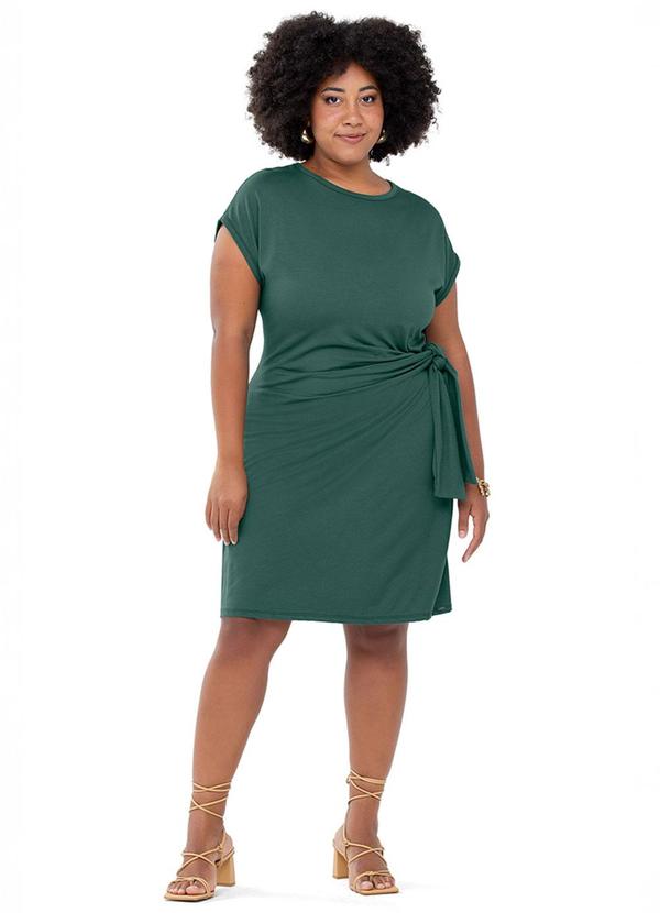 Rezzato - Vestido Laço Lateral Adulto Plus Size Verde 2