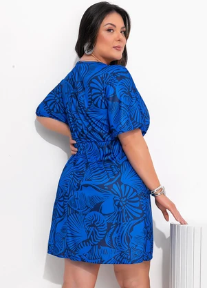 Marguerite - Vestido Lembrança Marítima em Jersey Acetinado - MARGUERITE