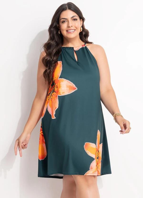 Marguerite - Vestido Lírio Laranja em Malha Fria 6