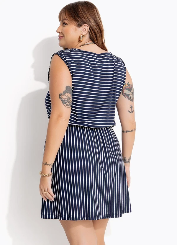 Marguerite - Vestido Listra em Meia Malha Listrada 2