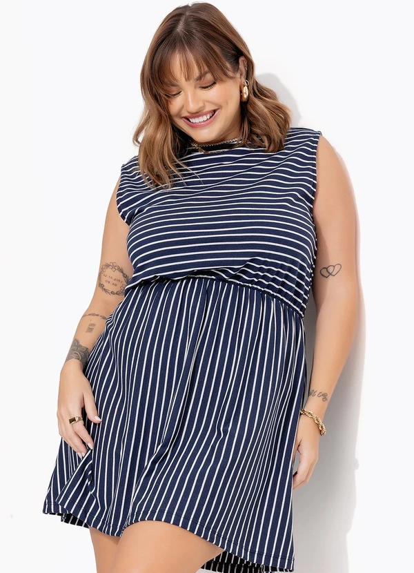 Marguerite - Vestido Listra em Meia Malha Listrada 7