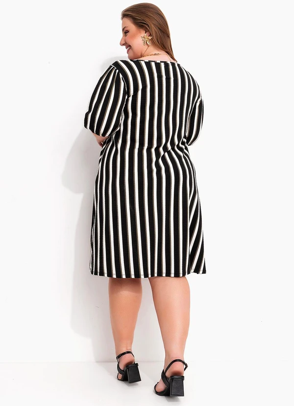 Marguerite - Vestido Listrado em Malha de Viscose 4
