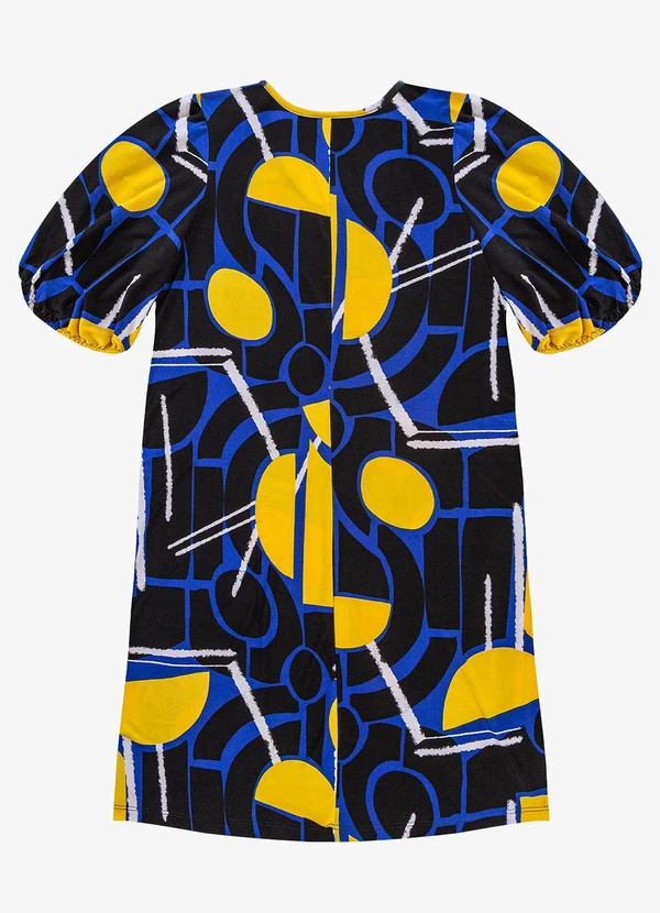 Infinita Cor - Vestido Malha Fria Plus Azul 2