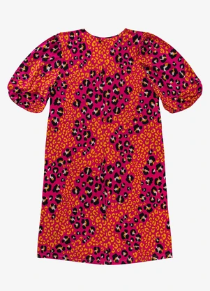 Infinita Cor - Vestido Malha Fria Plus Rosa - INFINITA COR