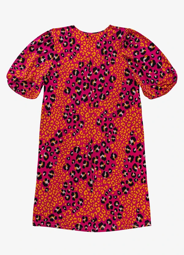 Infinita Cor - Vestido Malha Fria Plus Rosa 2