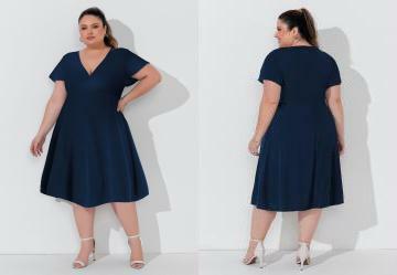 Vestido Marinho Plus Size