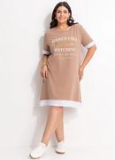 Vestido Marrom em Algod�o