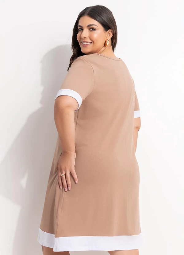 Marguerite - Vestido Marrom em Algodão 2