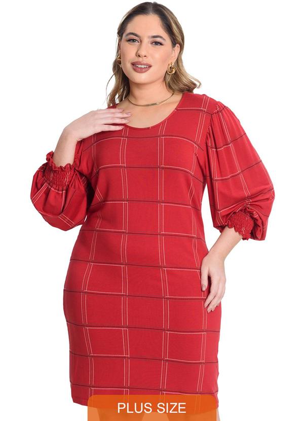 Secret Glam - Vestido Molecotton Viscose Vermelho