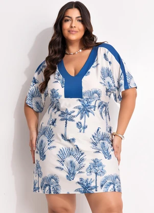 Marguerite - Vestido Natureza Azul em Malha Fria - MARGUERITE