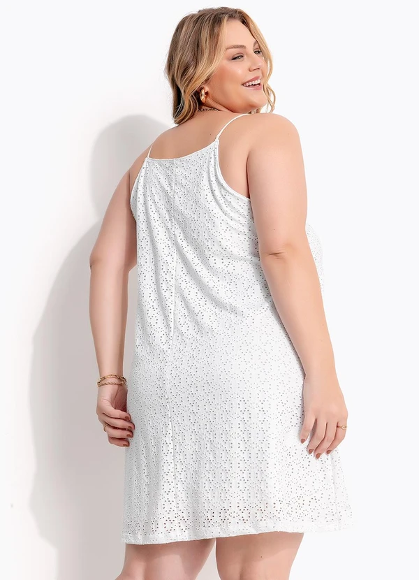 Marguerite - Vestido Off White em Malha Laise 2