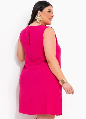 Marguerite - Vestido Pink em Crepe Plano - MARGUERITE