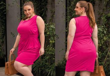 Vestido Pink em Malha