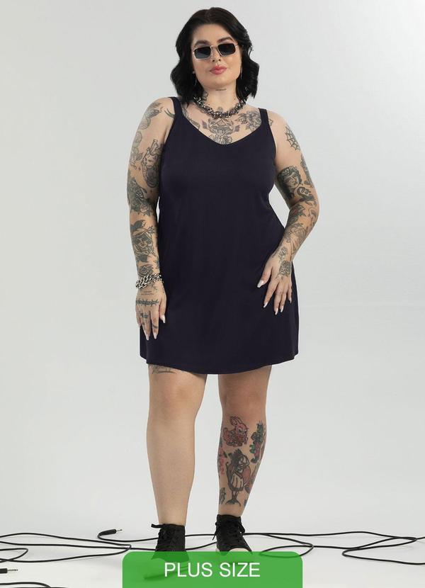 Cativa - Vestido Plus Size com Estampa Preto
