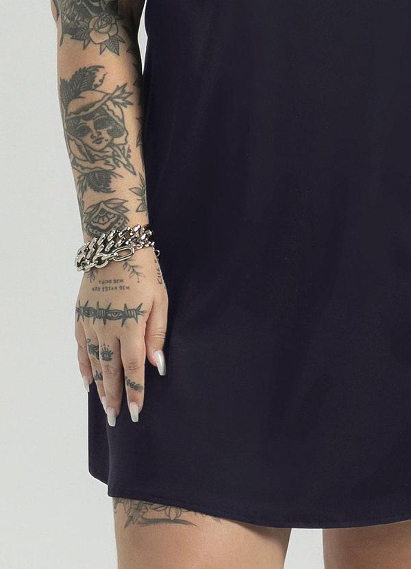 Cativa - Vestido Plus Size com Estampa Preto 3