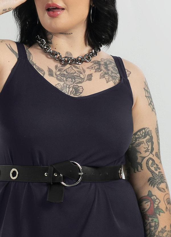 Cativa - Vestido Plus Size com Estampa Preto 5