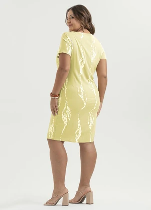 Cativa - Vestido Plus Size Curto Canelado Caramelo - CATIVA