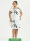 Cativa - Vestido Plus Size Curto em Viscose Off White - variação: Off White