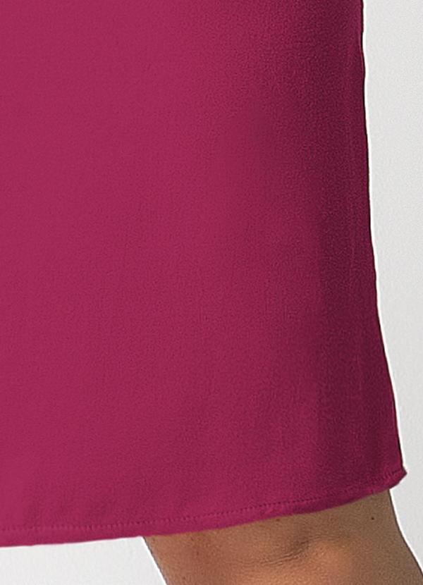 Habana - Vestido Plus Size em Viscose Rosa 4