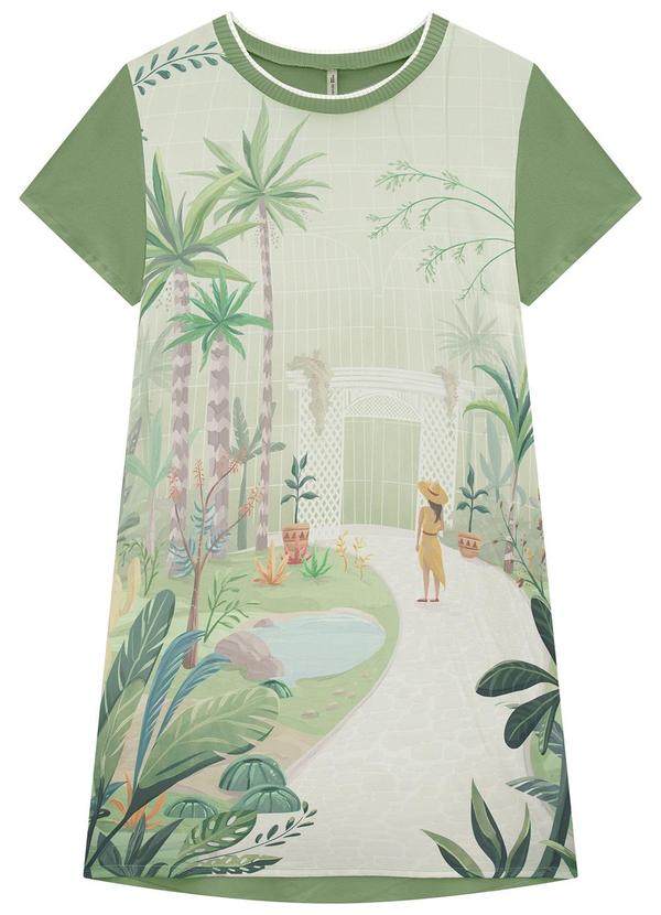 Lunender Mais Mulher - Vestido Plus Size Retilínea Verde 5