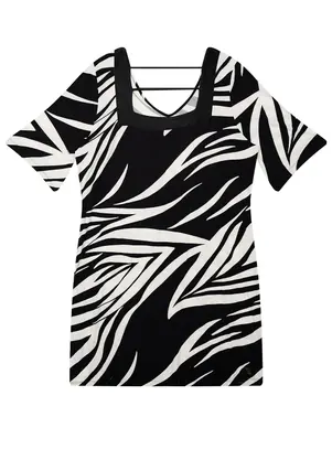 Secret Glam - Vestido Plus Size Viscotorcion Preto - SECRET GLAM