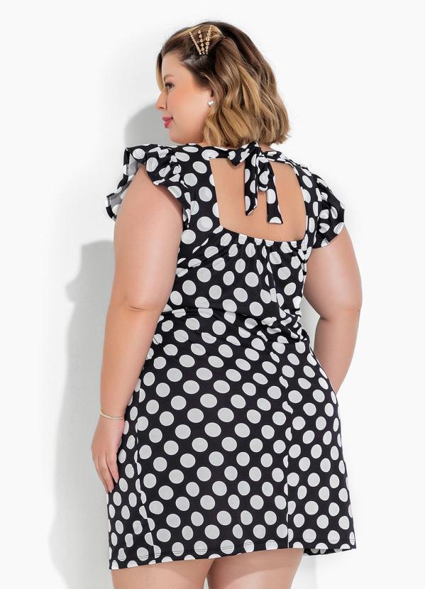 Marguerite - Vestido Poá com Amarração nas Costas Plus Size 4