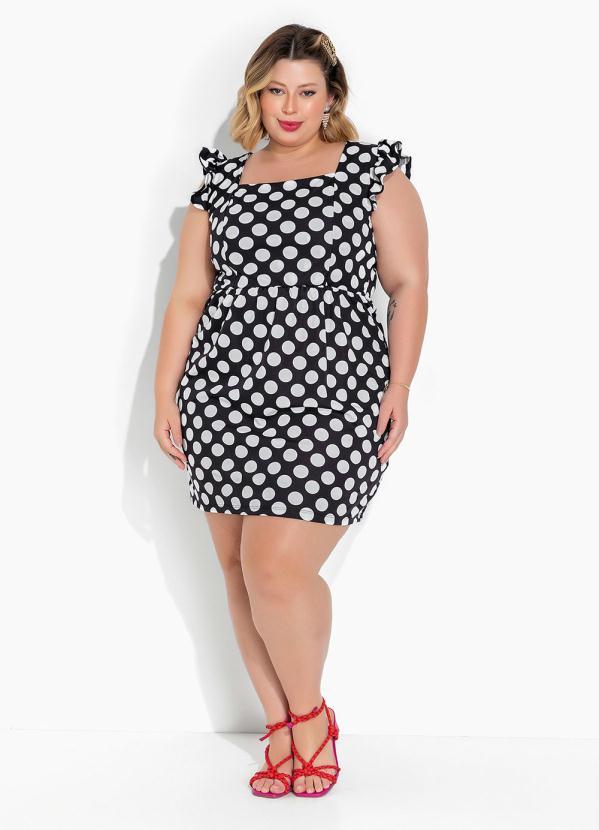 Marguerite - Vestido Poá com Amarração nas Costas Plus Size 2