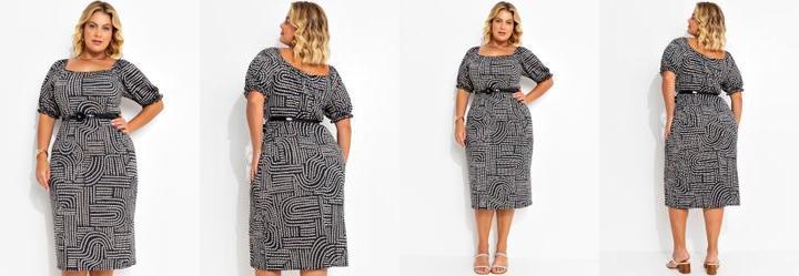 Vestido Po Desalinhado em Malha Fria