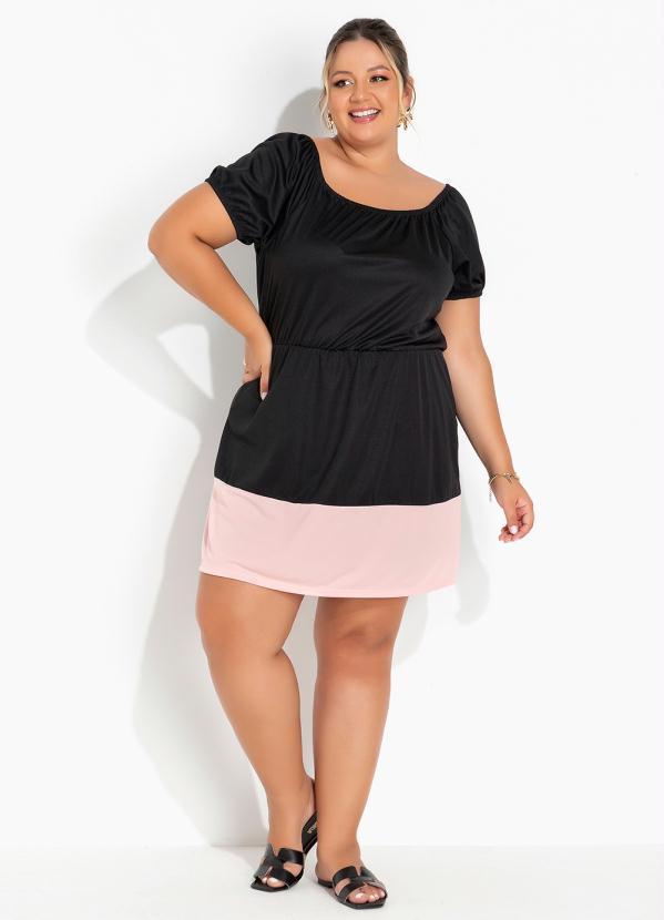 Marguerite - Vestido Preto com Decote Ombro a Ombro Plus Size 3