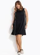 Vestido Preto em Malha Crepe