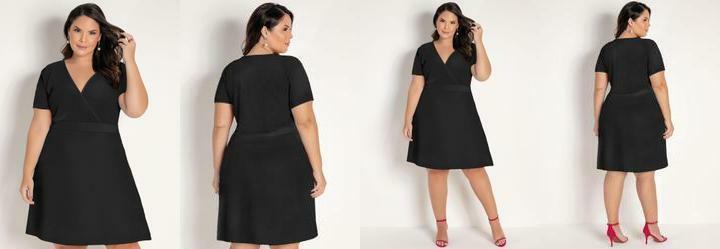 Vestido Preto em Malha