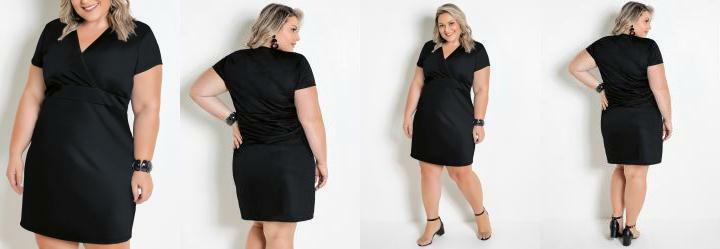 Vestido Preto em Malha