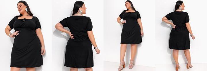 Vestido Preto em Malha