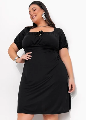 Marguerite - Vestido Preto em Malha - MARGUERITE