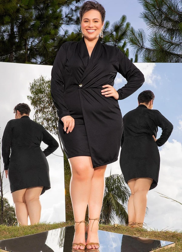 Marguerite - Vestido Preto em Malha 7