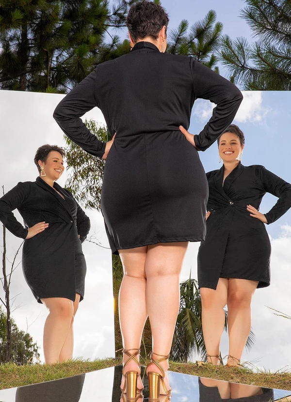 Marguerite - Vestido Preto em Malha 8