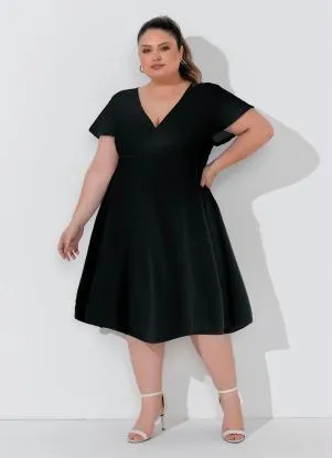 Marguerite - Vestido Preto Plus Size - MARGUERITE