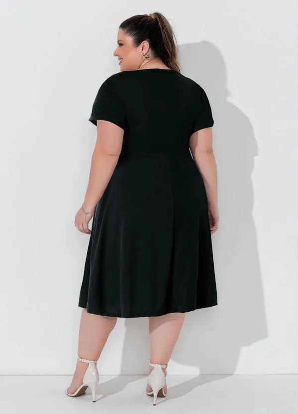 Marguerite - Vestido Preto Plus Size 2